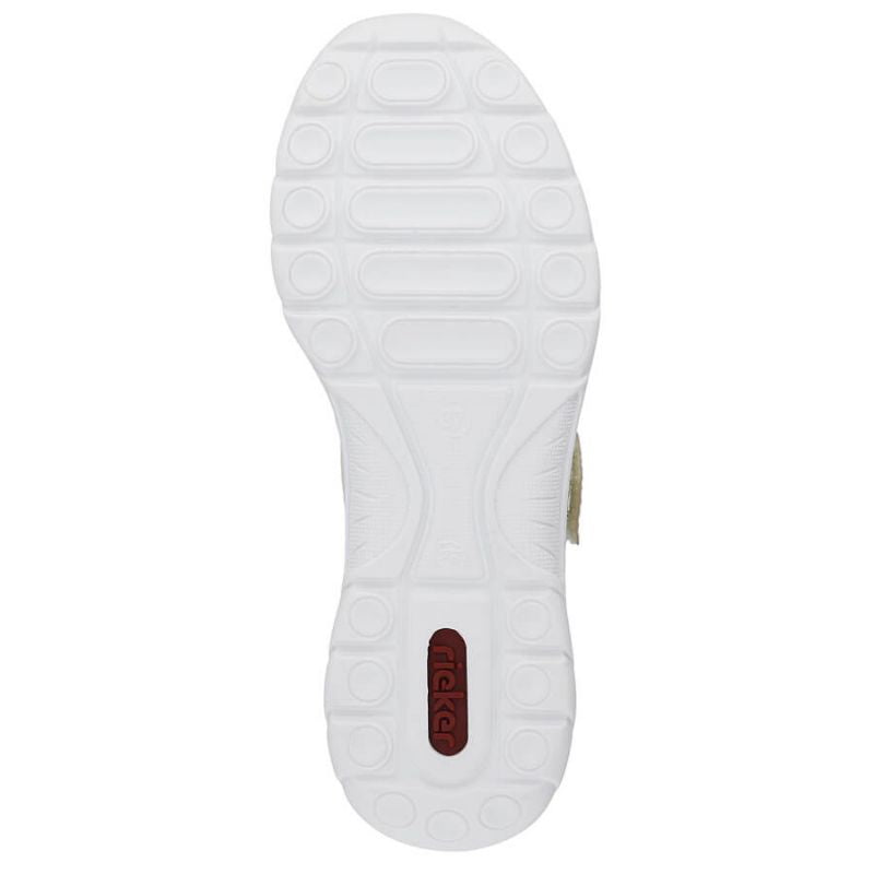 Comfortable Rieker W RKR575A openwork shoes, beige