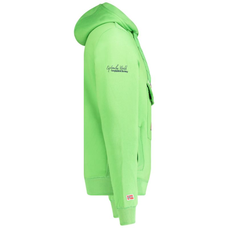 Geographical Norway Gymclass 054 Pop M sweatshirt WW4181H/GN-Flashy green Clothing/Outdoor/Geographical Norway Your Sports Performance