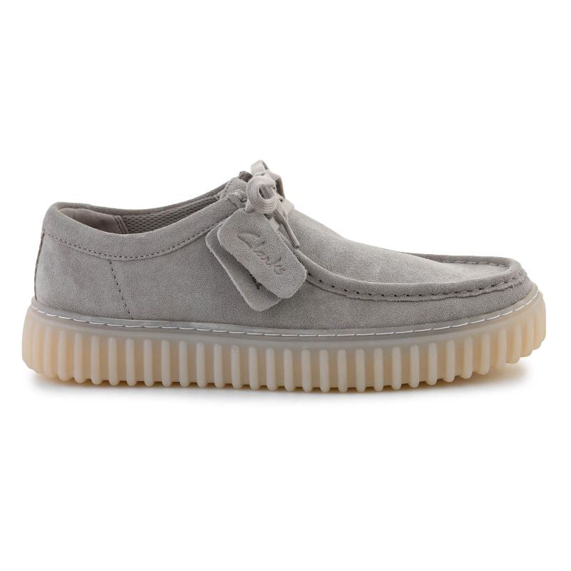 Clarks Torhill Lo 26182810 Light Gray Suede In preparation Your Sports Performance