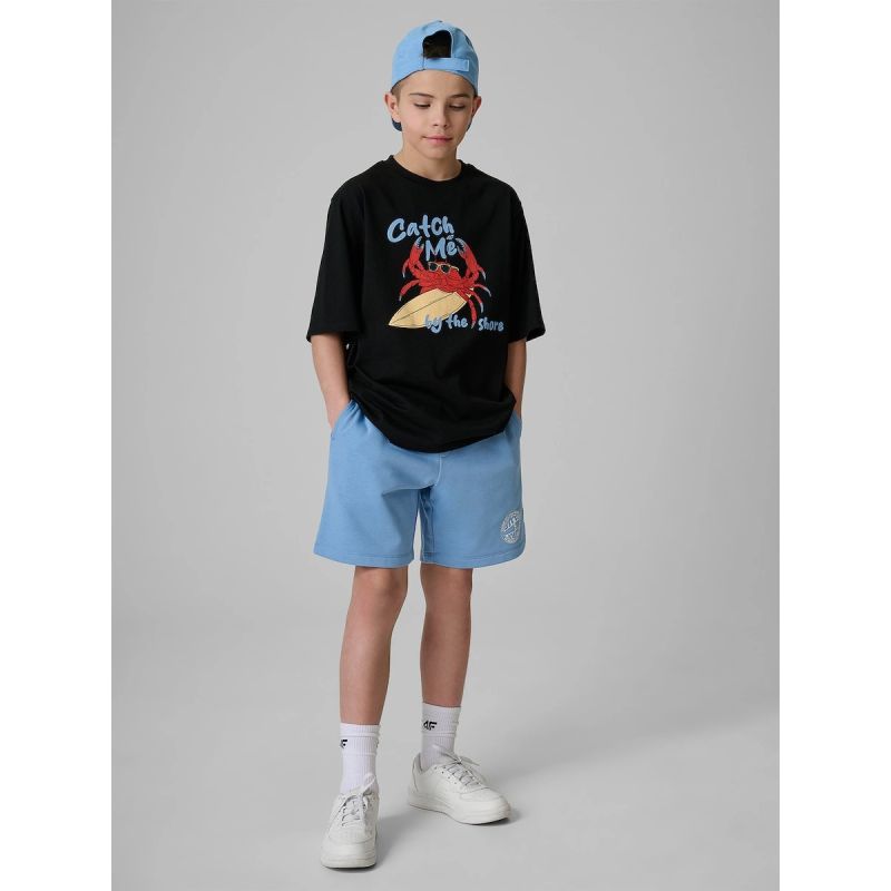 Boy's cotton T-shirt 4F 4FJRSS26TTSHM3903-20S