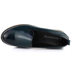 Women's patent leather shoes, navy blue, Potocki 19337 Potocki