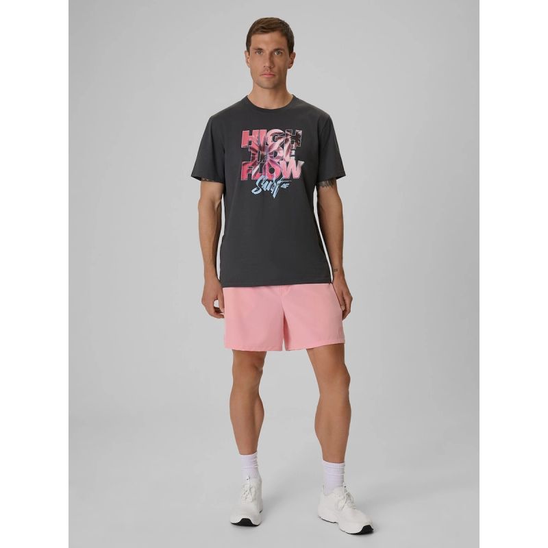 Men's regular printed T-shirt 4F 4FRSS26TTSHM4292-22S