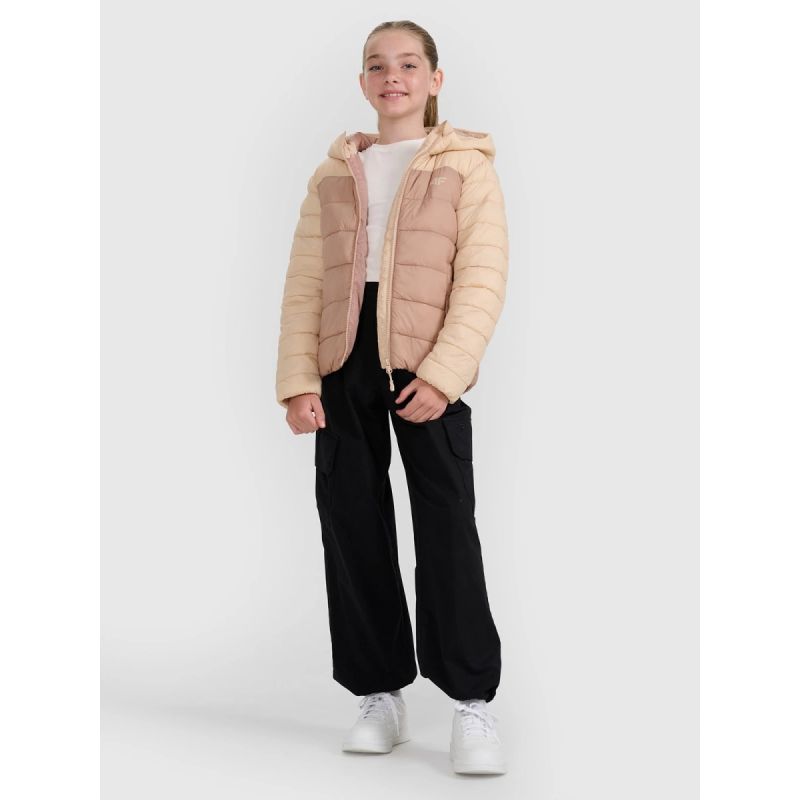 Girls' down jacket with synthetic filling 4F 4FJRAW25TDJAF0771-83S Clothing Your Sports Performance