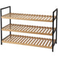 SHELF SHELF FOR SHOES 3 LEVELS BAMBOO EXCELLENT HOUSEWARE Footwear Your Sports Performance
