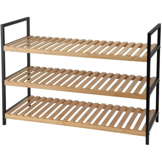 SHELF SHELF FOR SHOES 3 LEVELS BAMBOO EXCELLENT HOUSEWARE Footwear Your Sports Performance