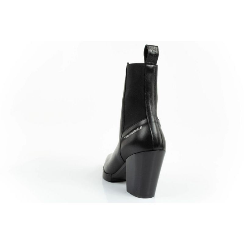 Karl Lagerfeld Cowboy Boots Women's Leather Cowboy Boots Black In preparation Your Sports Performance