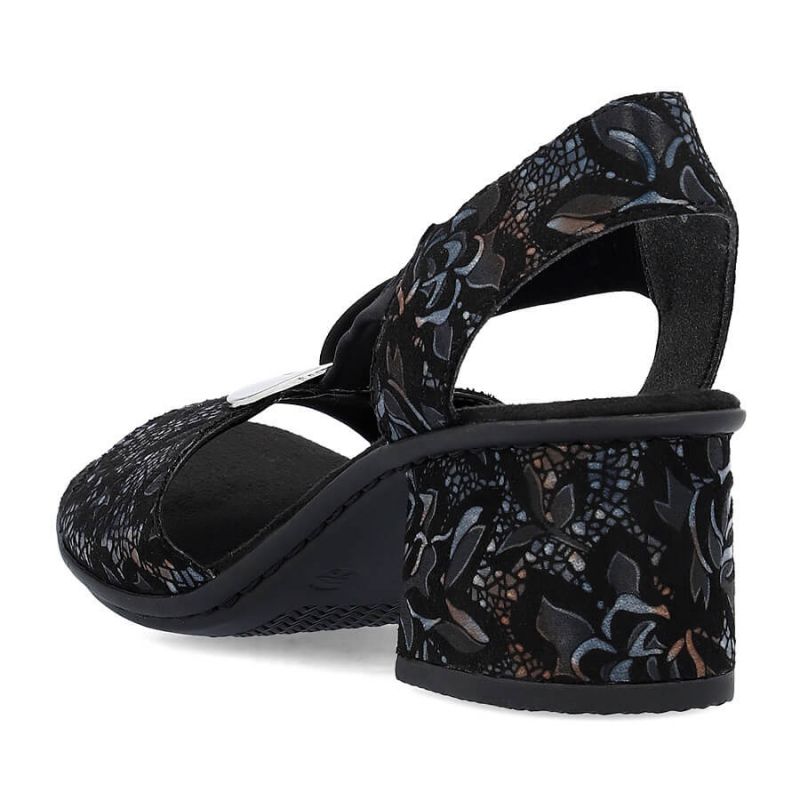 Comfortable Rieker W RKR679 black sandals Footwear/Lifestyle/Rieker Your Sports Performance