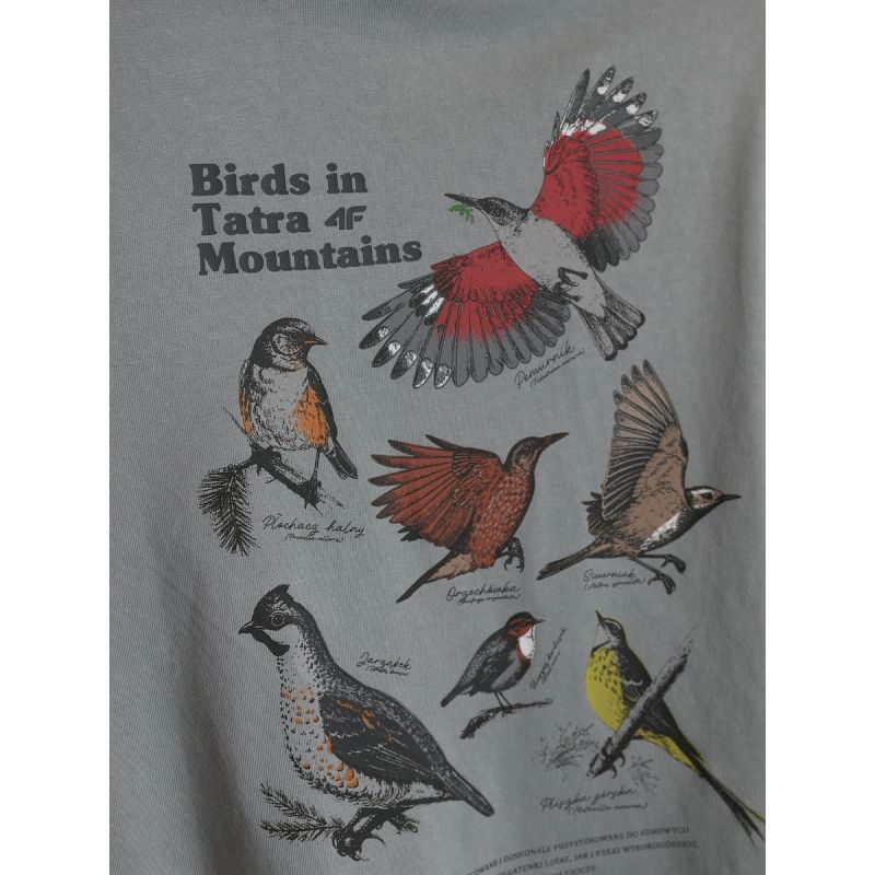 Women's loose T-shirt with print 4F 4FKAW26TTSHF4502-26S