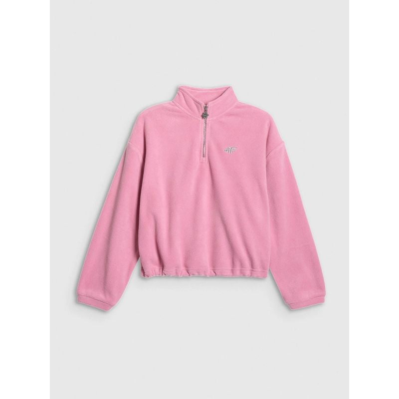 4FWarm oversize fleece with stand-up collar for girls 4F 4FJRAW25TFLEF441-54S 4f