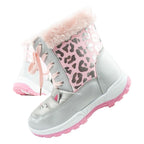 Leomil winter boots children's snow boots kitten fur warm for girls Leomil