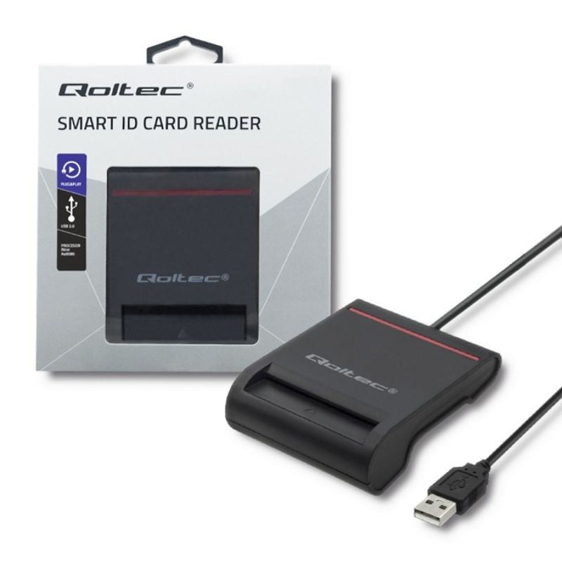 QOLTEC SMART ID CHIP CARD READER USB 2.0 | PLUG&PLAY In preparation Your Sports Performance