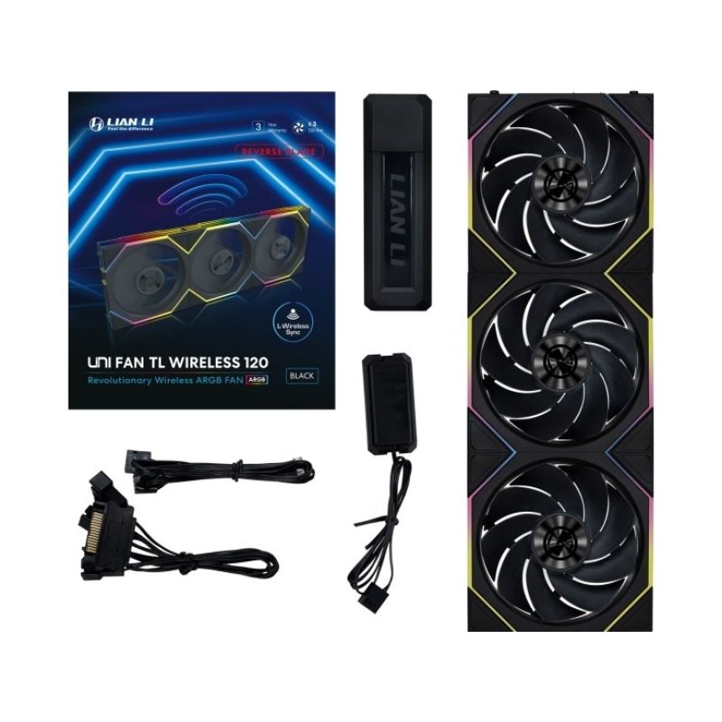 Lian Li 12RTL1W3B fan, 12 cm, 200-2300 RPM Chłodzenie/Chłodzenie - wentylatory Your Sports Performance