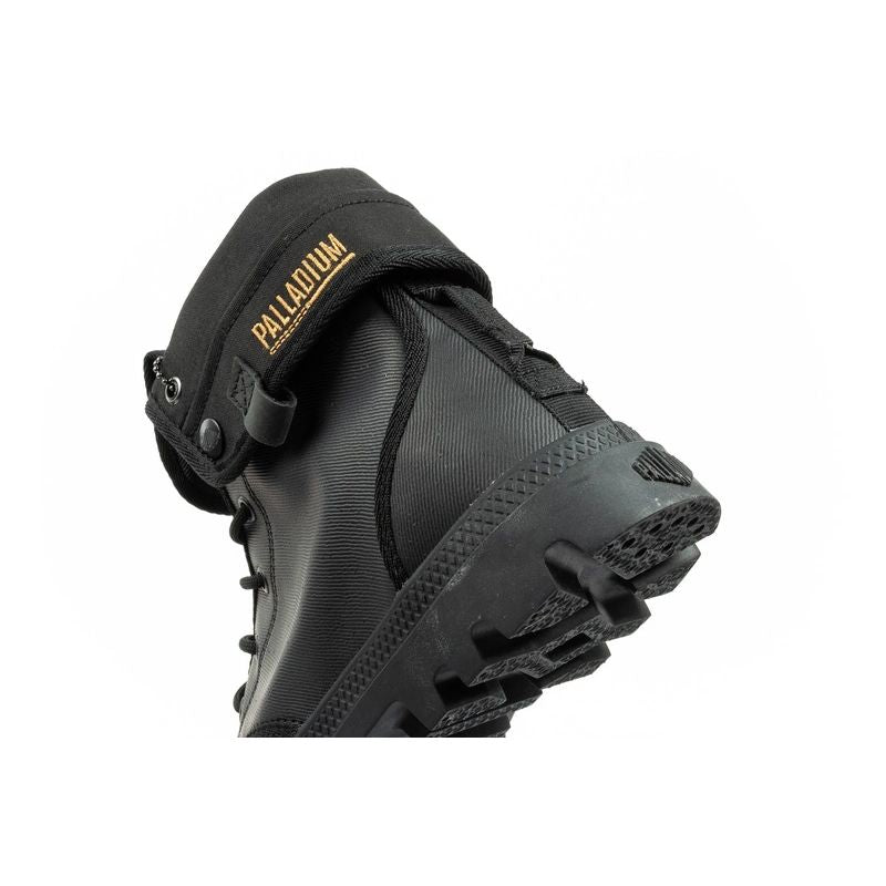 Palladium Women's Baggy Coated High Top Sneakers Fashionable Black In preparation Your Sports Performance