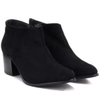 Women’s short heeled ankle boots, black, M.Daszyński MR2624-2