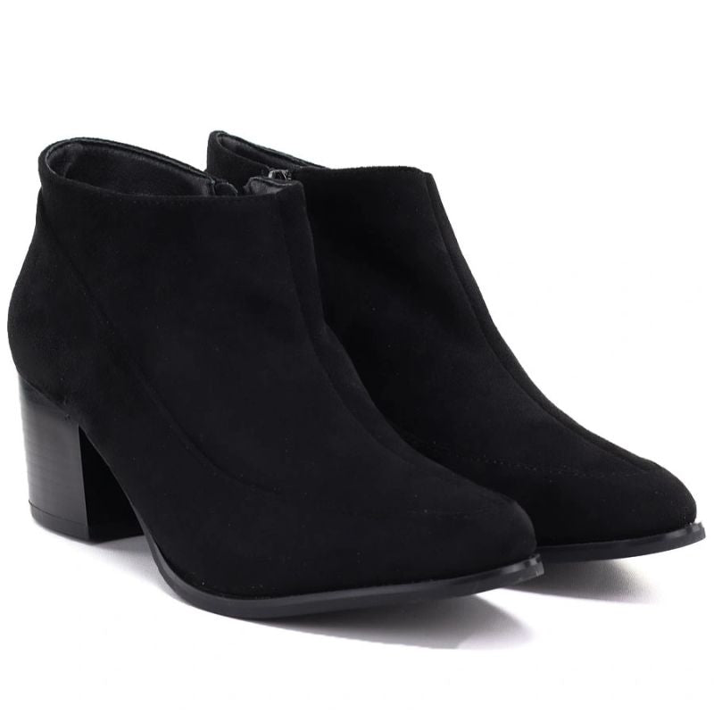 Women’s short heeled ankle boots, black, M.Daszyński MR2624-2