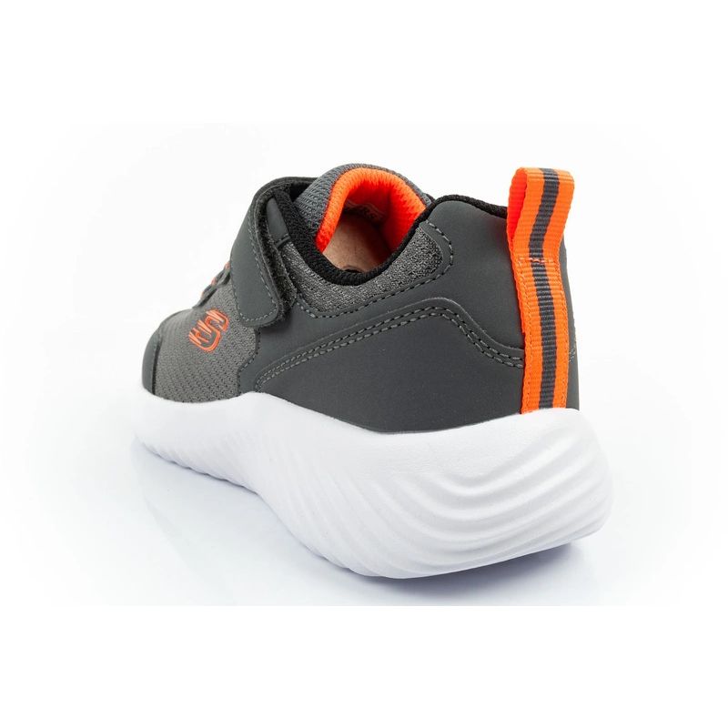 Skechers Bounder children's sports shoes with Velcro, lightweight, fashionable gray Skechers