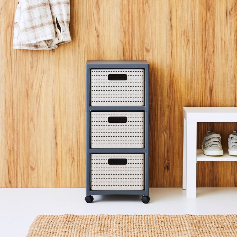 ROTHO Large bookcase with 3 drawers COUNTRY anthracite Dla zwierząt/Miski, pojemniki i poidełka (uniwersalne) Your Sports Performance