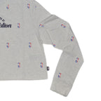 Women's Nike NBA N31 Courtside Longsleeve Crop T-shirt Birch Heather - DA6810-051 Nike