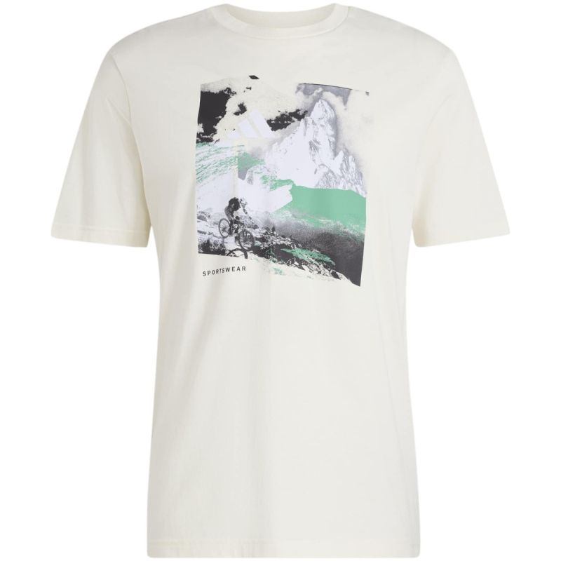 Men's adidas Memories of Sport Outdoor Graphic T-shirt Cream KC7095