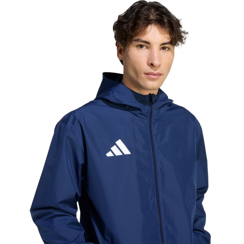 Men's adidas Entrada 26 All Weather Jacket Navy Blue JZ9102 To be categorized Your Sports Performance