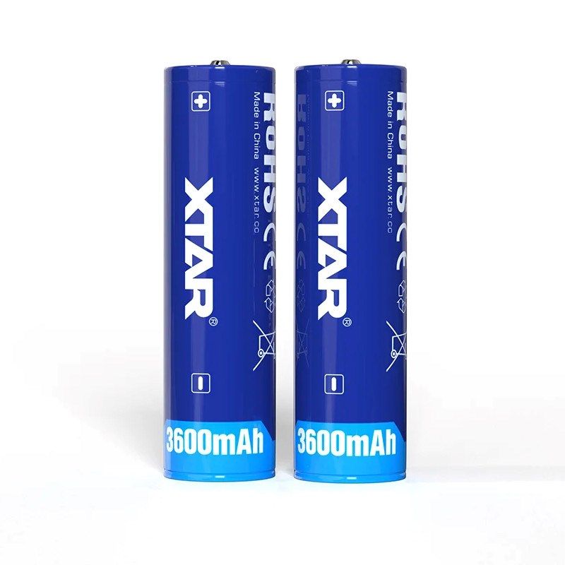 XTAR BATTERY 18650 3.6V 3600MAH LI-ION WITH PROTECTION 18650-3600 Baterie, akumulatorki i ładowarki/Akumulatorki Your Sports Performance