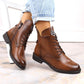 Lace-up and zipper ankle boots Potocki W WOL171C brown Footwear/Outdoor/Potocki Your Sports Performance