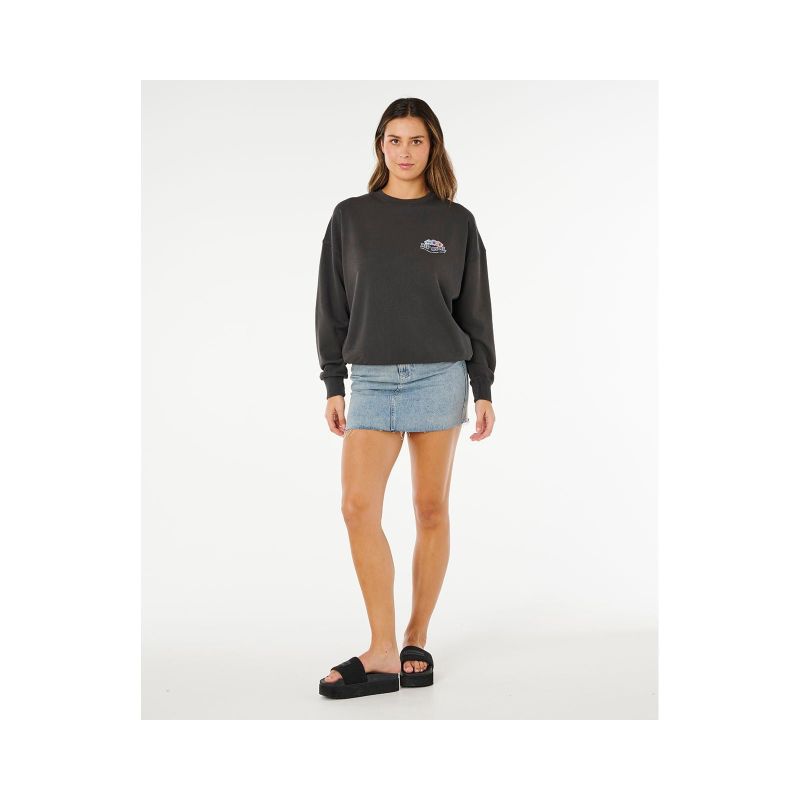 RIP CURL Bells Heritage Crew Women's Sweatshirt Black
