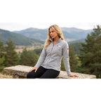 Geographical Norway TUG FZ LIGHT GREY DB LADY 268 Women's Fleece Jacket (WA1719F/GN-LIGHT GREY)