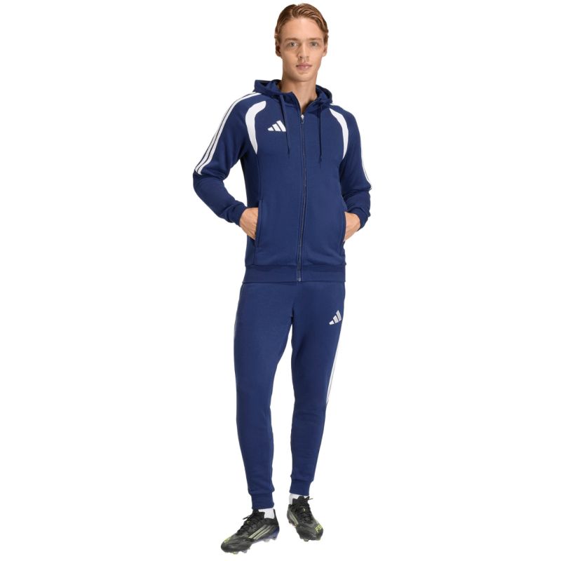 Men's adidas Tiro 26 League Sweat Full Zip Hoodie Navy Blue KF3320