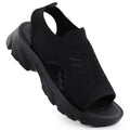 Women's closed-toe black sandals Potocki TO90302 Footwear Your Sports Performance