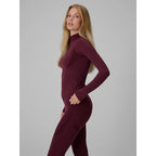Seamless thermal ski underwear with quick-drying finish – women’s long-sleeve top 4F 4FWAW26USEAF324-60S