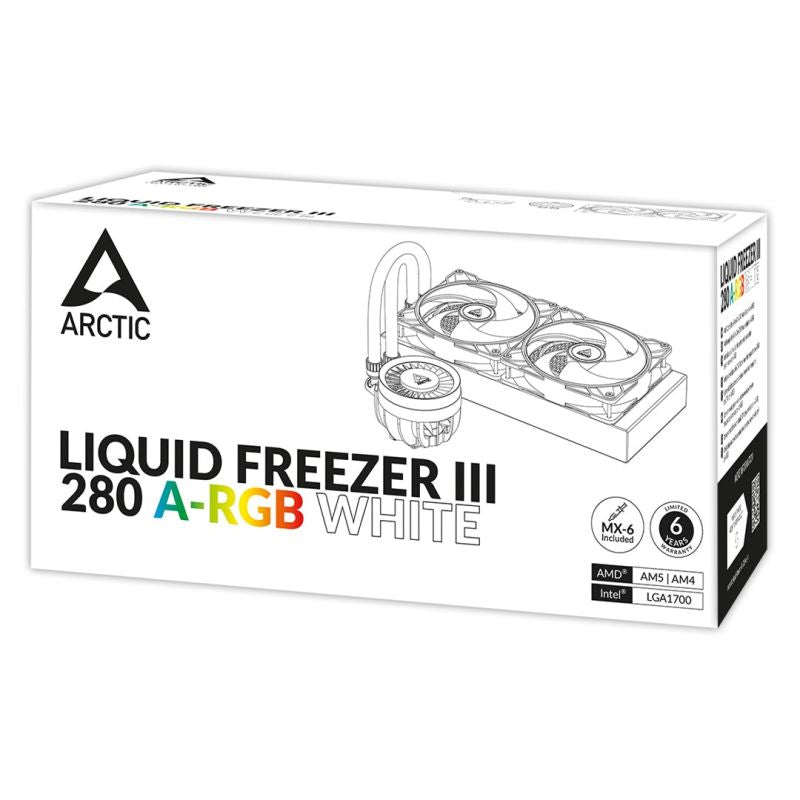 ARCTIC Liquid Freezer III 280 A-RGB Processor All-in-one Liquid Cooler 14 cm White 1 pc. Chłodzenie/Chłodzenie - zestawy chłodzenia wodnego Your Sports Performance
