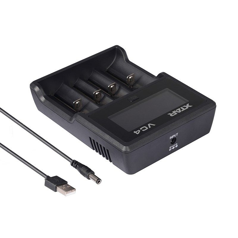 XTAR CHARGER FOR CYLINDRICAL LI-ION VC4 BATTERIES Baterie, akumulatorki i ładowarki/Ładowarki akumulatorowe (bez akumulatorków) Your Sports Performance