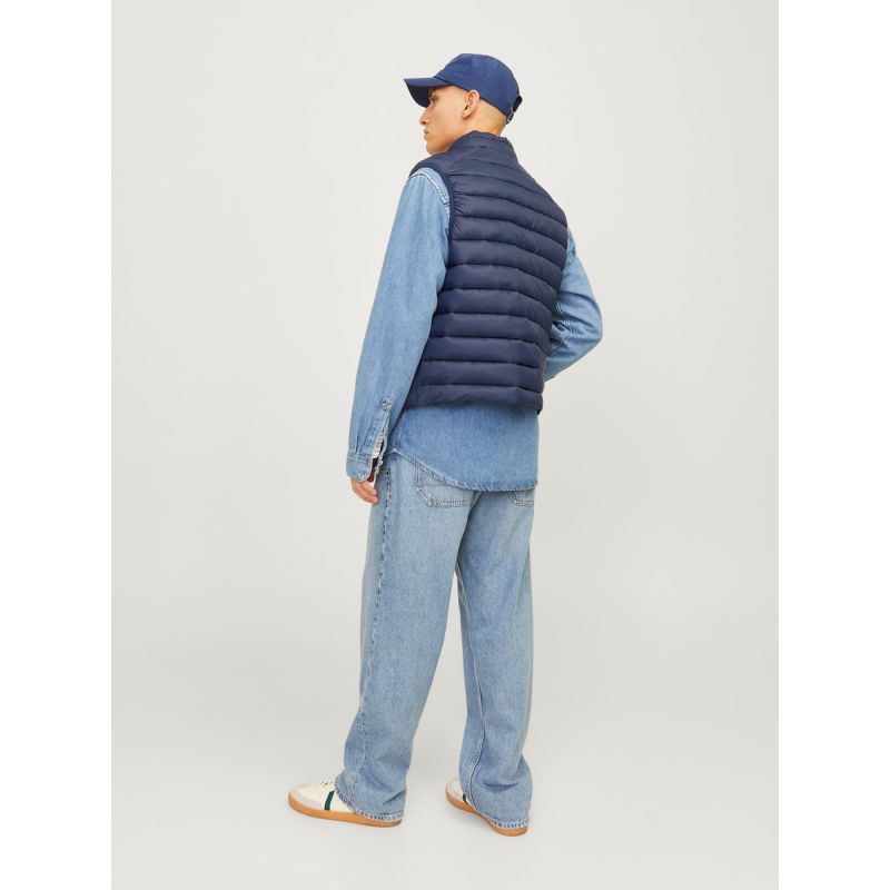 Jack & Jones JJEMULTI BODYWARMER COLLAR NOOS 12258457 NAVY BLAZER/TRUE RED To be categorized Your Sports Performance