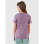 Regular plain girls' T-shirt 4F 4FJWSS25TTSHF2177-51S *Kategoria tymczasowa Your Sports Performance