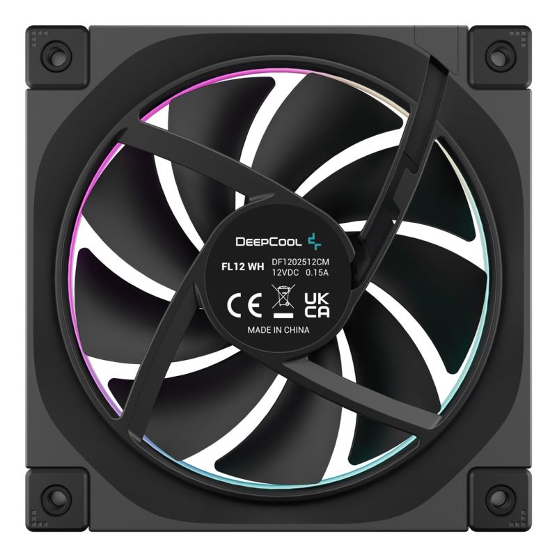 DeepCool FL12-3 in 1 Computer Case Fan 12 cm Black 3 pcs. Chłodzenie/Chłodzenie - wentylatory Your Sports Performance