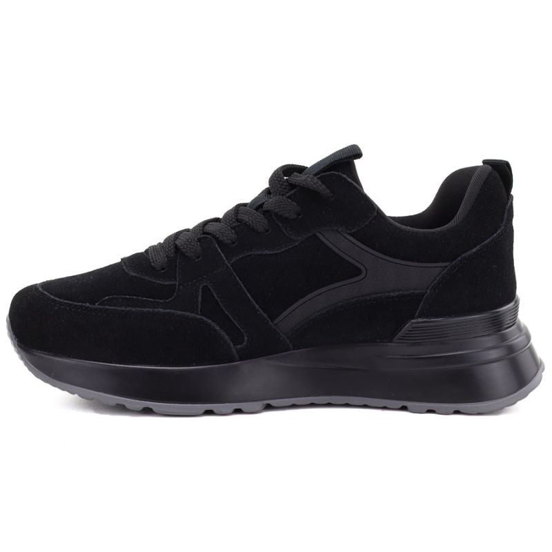 Women's black leather shoes Vinceza FIO27-67006