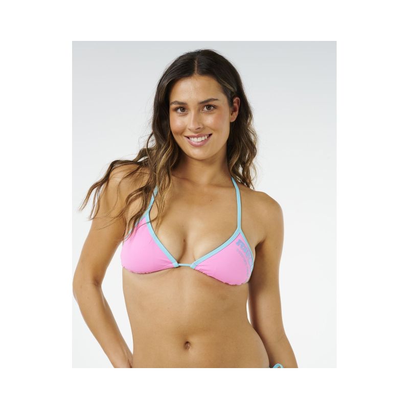 RIP CURL Surf Puff Sliding Tri Bra Pink
