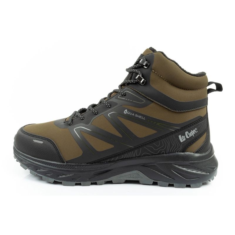 Lee Cooper men's winter hiking boots insulated waterproof green Lee Cooper