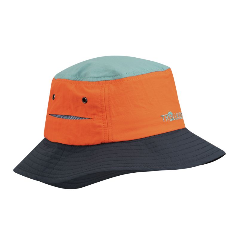 Trollkids Kids Trollfjord Hat glow orange/dusky turquoise/dark navy (944-721) In preparation Your Sports Performance