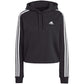 adidas Essentials 3-Stripes French Terry Crop Hoodie W IC8767 Clothing/Training Adidas