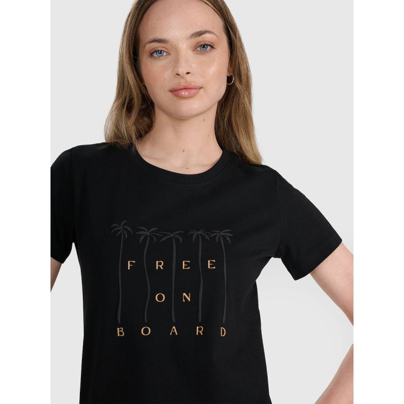 Women's regular printed T-shirt 4F 4FRSS25TTSHF3162-20S 4f