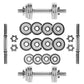 Barbells in a CHROME HMS suitcase 2x7,5kg STC15 Accessories/Training equipment Your Sports Performance