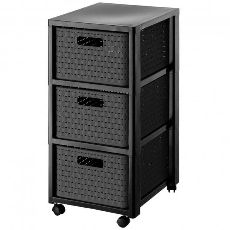 ROTHO Large bookcase with 3 drawers COUNTRY anthracite Dla zwierząt/Miski, pojemniki i poidełka (uniwersalne) Your Sports Performance