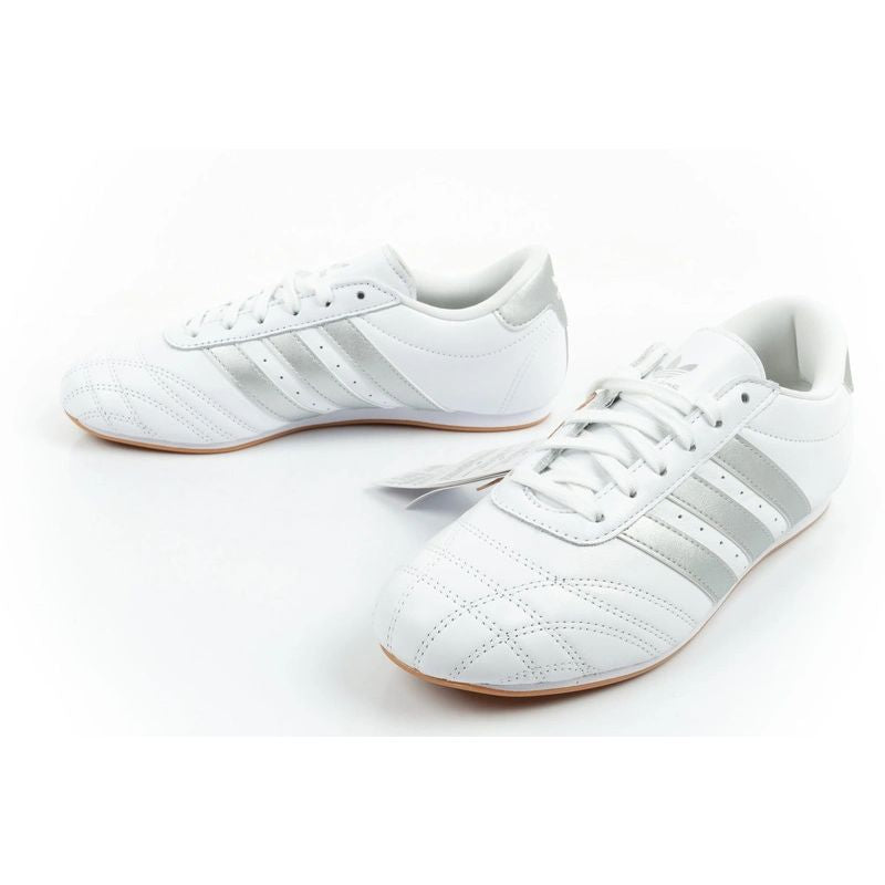Adidas women's sports shoes Taekwondo Lace white fashionable leather adidas