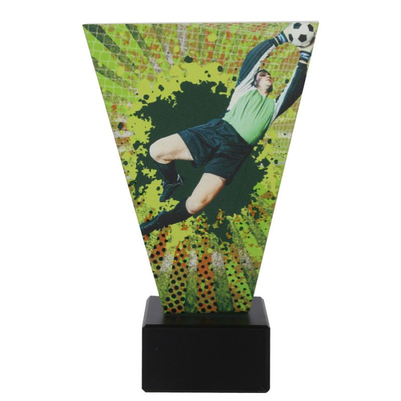 Glass football trophy Triumph In preparation Your Sports Performance