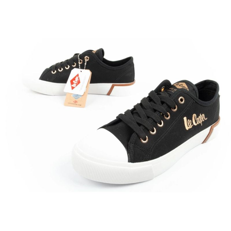 Lee Cooper women's sports shoes fabric sneakers stylish black In preparation Your Sports Performance