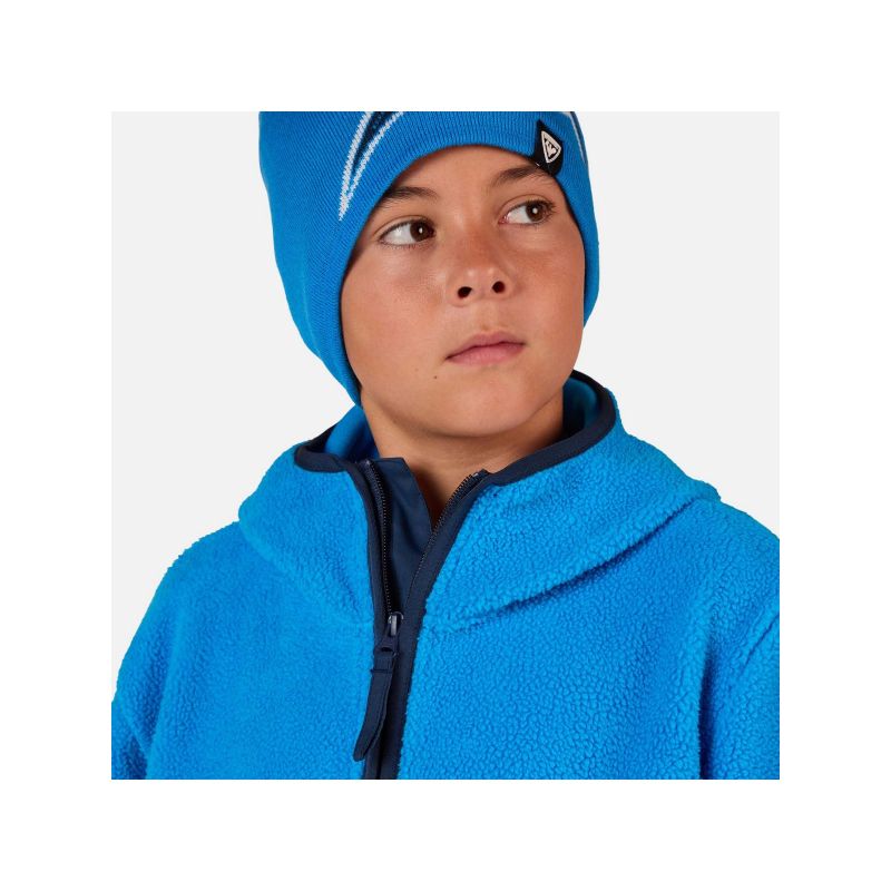 ROSSIGNOL JR ALLTRACK ANORAK FLEECE children's sweatshirt blue