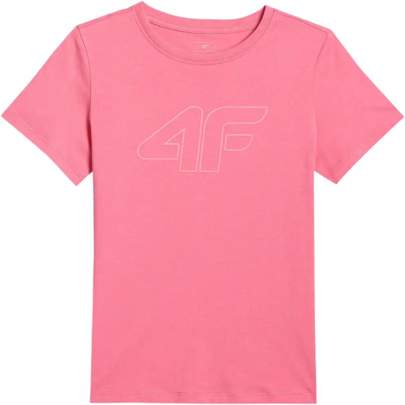 T-shirt for girls 4F F3004 pink 4FJWSS26TTSHF3004 54S