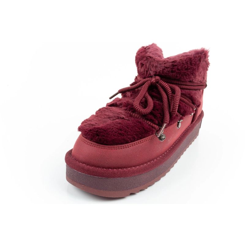 D.Franklin women's winter snow boots, fashionable fur lining, burgundy D.Franklin